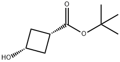 cis-tert-butyl 3-hydroxycyclobutanecarboxylate Structural