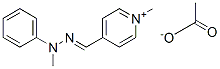 1-methyl-4-[(methylphenylhydrazono)methyl]pyridinium acetate     