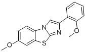 7-METHOXY-2-(2-METHOXYPHENYL)IMIDAZO[2,1-B]BENZOTHIAZOLE Structural