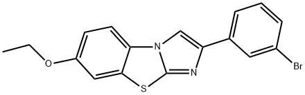 2-(3-BROMOPHENYL)-7-ETHOXYIMIDAZO[2,1-B]BENZOTHIAZOLE Structural