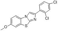 2-(2,4-DICHLOROPHENYL)-7-METHOXYIMIDAZO[2,1-B]BENZOTHIAZOLE Structural