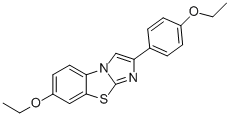 7-ETHOXY-2-(4-ETHOXYPHENYL)IMIDAZO[2,1-B]BENZOTHIAZOLE Structural