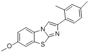 2-(2,4-DIMETHYLPHENYL)-7-METHOXYIMIDAZO[2,1-B]BENZOTHIAZOLE Structural