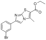 6-(3-BROMOPHENYL)-3-METHYLIMIDAZO[2,1-B]THIAZOLE-2-CARBOXYLIC ACID ETHYL ESTER