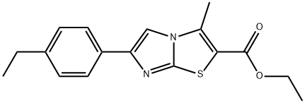 6-(4-ETHYLPHENYL)-3-METHYLIMIDAZO[2,1-B]THIAZOLE-2-CARBOXYLIC ACID ETHYL ESTER