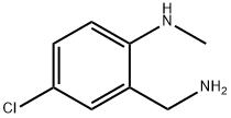 2-(AMINOMETHYL)-4-CHLORO-N-METHYLBENZENAMINE Structural