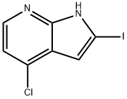 1H-Pyrrolo[2,3-b]pyridine, 4-chloro-2-iodo- Structural