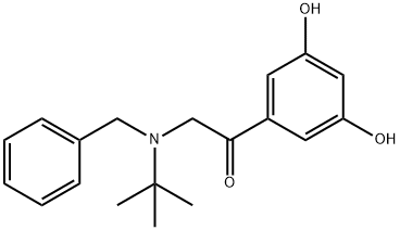 1-(3,5-Dihydroxyphenyl)-2-[(1,1-diMethylethyl)(phenylMethyl)aMino]ethanone HydrobroMide Structural Picture