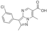 3-(3-CHLOROPHENYL)-2,7-DIMETHYL-PYRAZOLO[1,5-A]PYRIMIDINE-6-CARBOXYLIC ACID