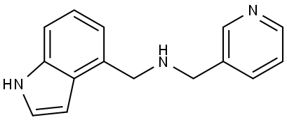 N-(1H-Indol-4-ylmethyl)-N-(pyridin-3-ylmethyl)-amine Structural