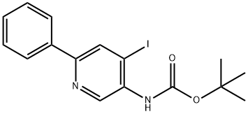 3-N-BOC-AMINO-4-IODO-6-PHENYLPYRIDINE Structural