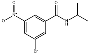 3-Bromo-N-isopropyl-5-nitrobenzamide Structural