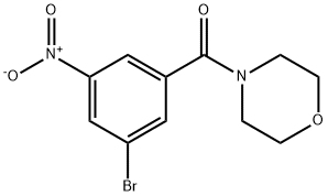 (3-Bromo-5-nitrophenyl)(morpholino)methanone Structural