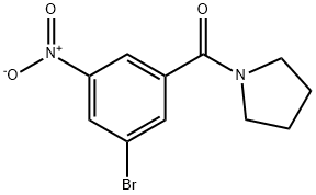 (3-Bromo-5-nitrophenyl)(pyrrolidin-1-yl)methanone Structural