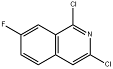 1,3-Dichloro-7-fluoroisoquinoline Structural