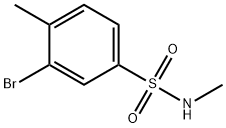 N-Methyl 3-bromo-4-methylbenzenesulfonamide Structural