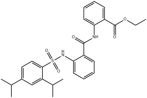 2-[2-[2,4-Bis(1-methylethyl)phenylsulfonylamino]benzoylamino]benzoic acid ethyl ester