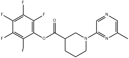 Pentafluorophenyl 1-(6-methylpyrazin-2-yl)piperidine-3-carboxylate 97%