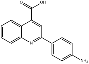 2-(4-AMINO-PHENYL)-QUINOLINE-4-CARBOXYLIC ACID Structural