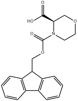 4-FMOC-3(R)-MORPHOLINECARBOXYLIC ACID Structural