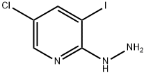 5-CHLORO-3-IODOPYRIDIN-2-YLHYDRAZINE Structural