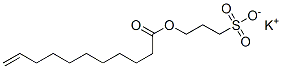 potassium 3-sulphonatopropyl undec-10-enoate  Structural