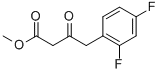 4-(2,4-DIFLUORO-PHENYL)-3-OXO-BUTYRIC ACID METHYL ESTER Structural