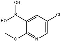 5-Chloro-2-methoxypyridine-3-boronic acid Structural