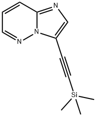 IMidazo[1,2-b]pyridazine, 3-[2-(triMethylsilyl)ethynyl]- Structural