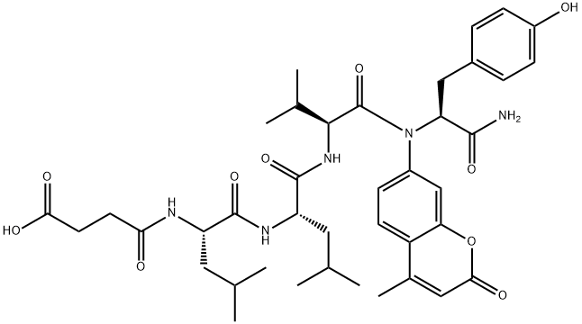 SUC-LEU-LEU-VAL-TYR-AMC Structural