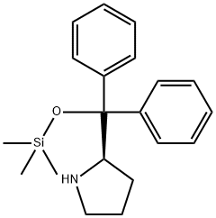 Pyrrolidine,  2-[diphenyl[(trimethylsilyl)oxy]methyl]-,  (2R)- Structural