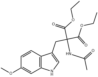 diethyl 2-acetaMido-2-((6-Methoxy-1H-indol-3-yl)Methyl)Malonate Structural