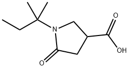 1-(1,1-dimethylpropyl)-5-oxopyrrolidine-3-carboxylic acid Structural