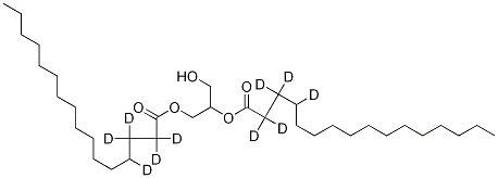 rac-Glycerol 1,2-dipalMitate-d5 Structural