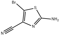 2-AMINO-5-BROMOTHIAZOLE-4-CARBONITRILE Structural