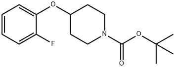 tert-Butyl-4-(2-fluorophenoxy)piperidine-1-carboxylate Structural