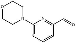 2-MORPHOLIN-4-YL-PYRIMIDINE-4-CARBALDEHYDE Structural