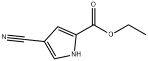 4-CYANO-1H-PYRROLE-2-CARBOXYLIC ACID ETHYL ESTER Structural