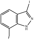 7-Fluoro-3-iodo-1H-indazole Structural