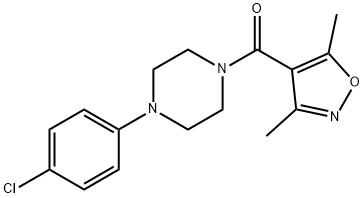 Methanone, [4-(4-chlorophenyl)-1-piperazinyl](3,5-dimethyl-4-isoxazolyl)-