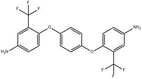 1,4-Bis(4-amino-2-trifluoromethylphenoxy)benzene Structural