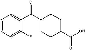 TRANS-4-(2-FLUOROBENZOYL)CYCLOHEXANE-1-CARBOXYLIC ACID