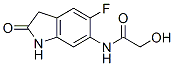 Acetamide,  N-(5-fluoro-2,3-dihydro-2-oxo-1H-indol-6-yl)-2-hydroxy- Structural