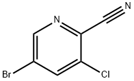 5-bromo-3-chloropyridine-2-carbonitrile Structural Picture