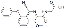Glycine,  N-[(1-cyano-4-methoxy-8-phenoxy-3-isoquinolinyl)carbonyl]- Structural