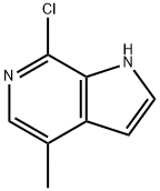 7-CHLORO-4-METHYL-1H-PYRROLO[2,3-C]PYRIDINE Structural