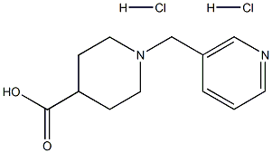 1-(pyrid-3-ylmethyl)piperidine-4-carboxylic acid dihydrochloride Structural