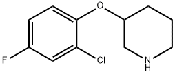 3-(2-CHLORO-4-FLUOROPHENOXY)PIPERIDINE Structural