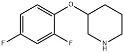 3-(2,4-DIFLUOROPHENOXY)PIPERIDINE Structural