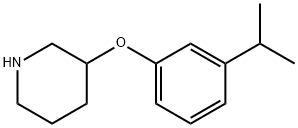 3-(3-ISOPROPYLPHENOXY)PIPERIDINE Structural